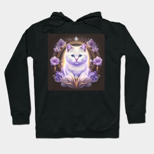 Symbolic White British Shorthair Hoodie